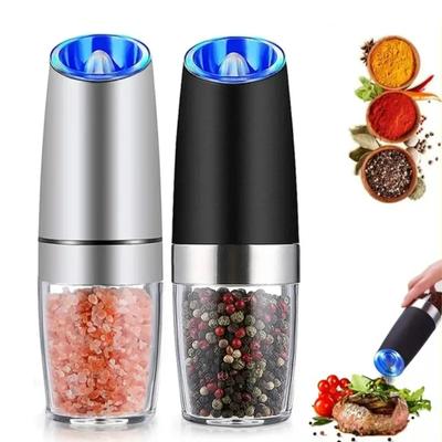 Molinillo de pimienta eléctrico, molinillo de café, salero automático de inducción por gravedad, máquina para moler hierbas y especias, herramientas de cocina