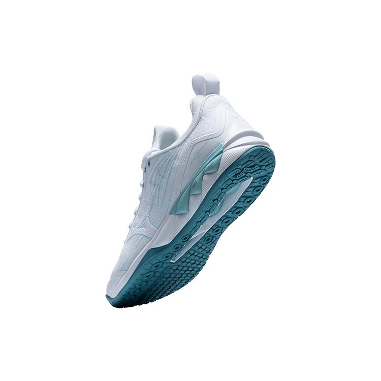 Mizuno Wave Luminous 2 Shock Absorption Non-Slip Durable Breathable Low-Top Volleyball Shoes Unisex Sneakers White Blue V1GA212066