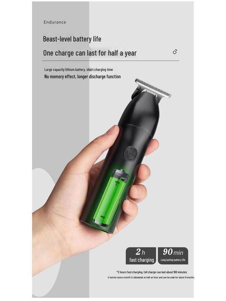 Men's Electric Hair Clippers for Home and Salon - Whitening & Polishing Features