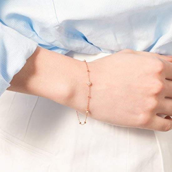 Diamond K18 Pink Gold Bracelet 111741133102 4℃ (PG)