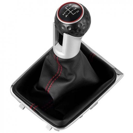 Shift Knob Gaiter Boot Car Gear Shift Knob Stick for VW Golf7 A7 MK7 for GTI GTD