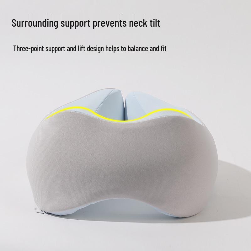 Memory Foam U-Shaped Travel Neck Pillow for Airplanes and Office Naps