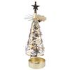 Spinning Candle Holder Rotating Candlestick Set for Romantic Wedding Christmas Party Gold Snowflake
