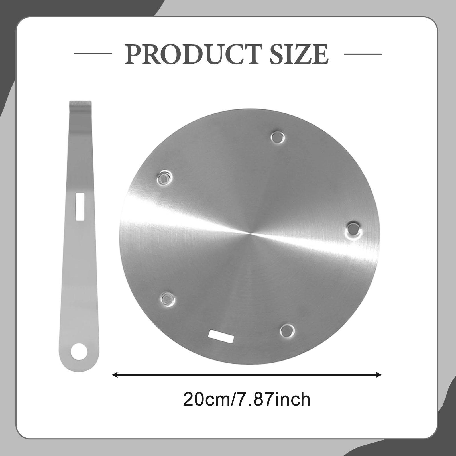 Портативная индукционная плита с съемной ручкой, нержавеющая сталь, равномерное распределение тепла, теплоизоляционная доска для домашней кухни