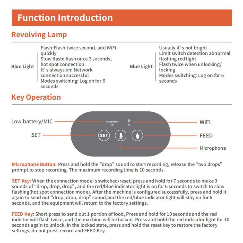 Intelligenter Automatischer Wifi Haustierfutterspender für Katze Hund & Kaninchen Futterautomat Große Kapazität Edelstahl Futter Napf