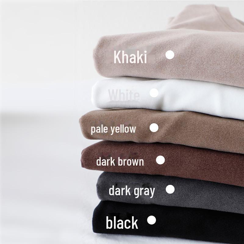 Women's Slim Fit Velvet Self-Heating Long-Sleeve Top for Autumn/Winter