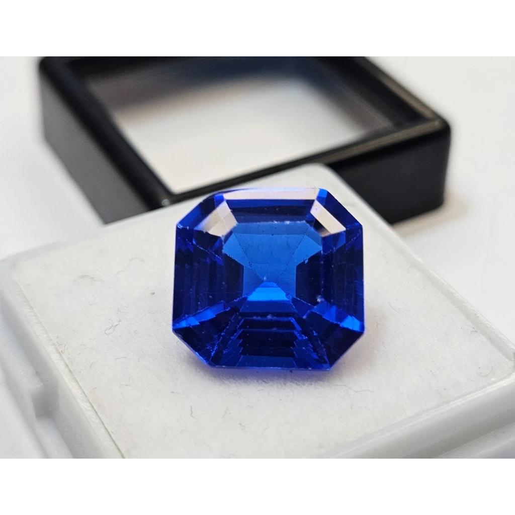 Natural Blue Sapphire 10 Ct Asscher Cut Certified Beautiful Loose Gemstone