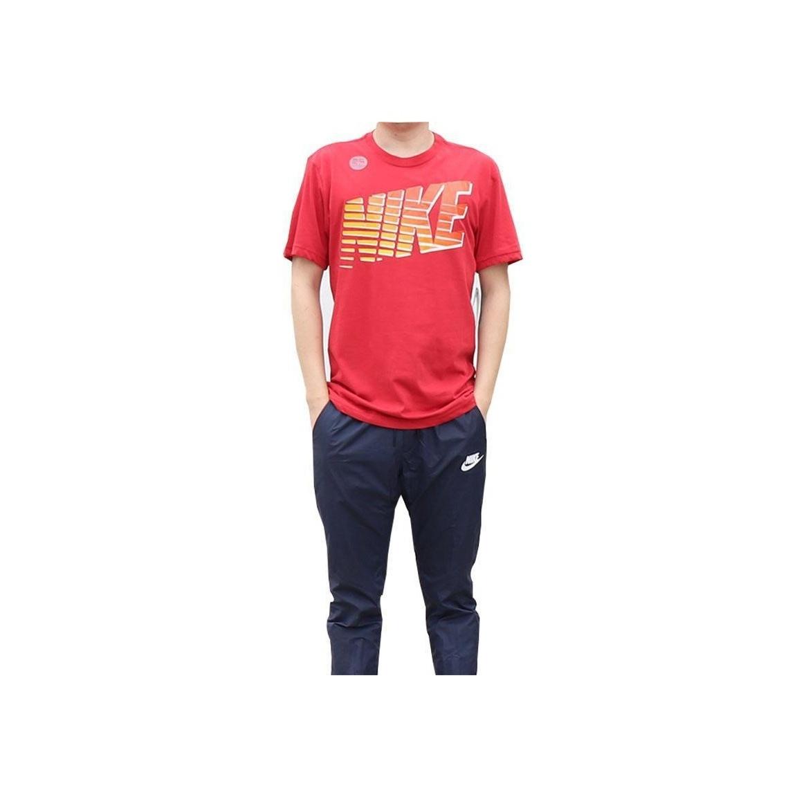 

Nike Casual Sports Basketball Quick-Dry Knitted Round Neck Thin Quick-Dry Jersey Short Sleeve T-Shirt Men T-Shirts Red 450816-648 L