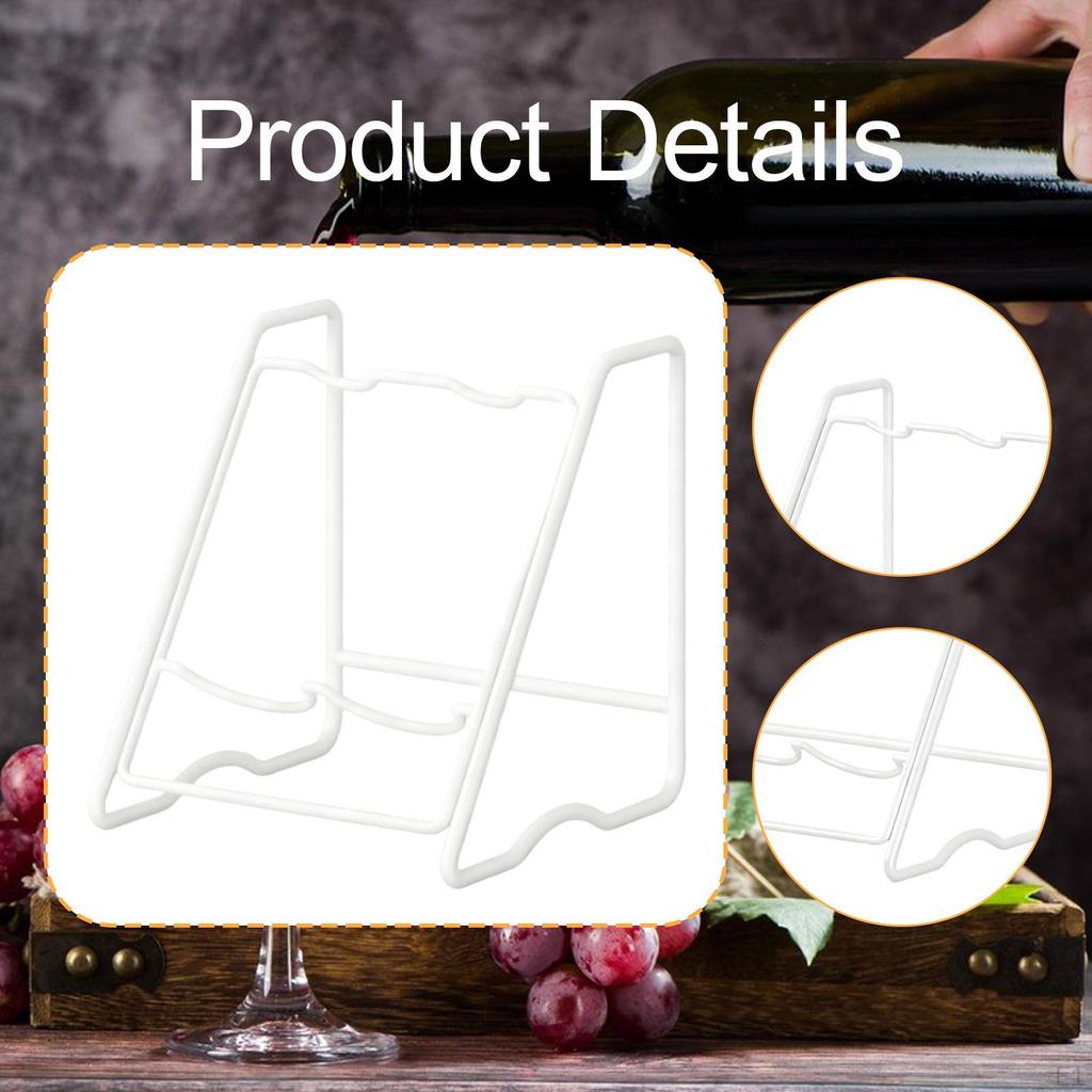 Bottle Holder Space Saving Iron Display Shelf for Tabletop Cellar Multifunctional