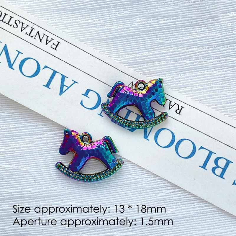 1Pcs Cute Simple Horse Animal Pendant Charms For Handmade Jewelry Making Necklace Earrings Bracelet Diy Accessories Supplies
