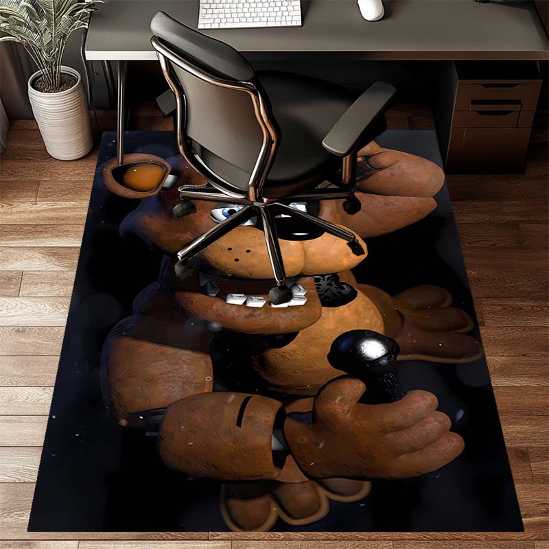 1pc Freddy bear2 Design Printed Area Rug Carpet for Bedroom Living Room Home Decor Rugs Mat Non Slip Mat Rug for Bedside