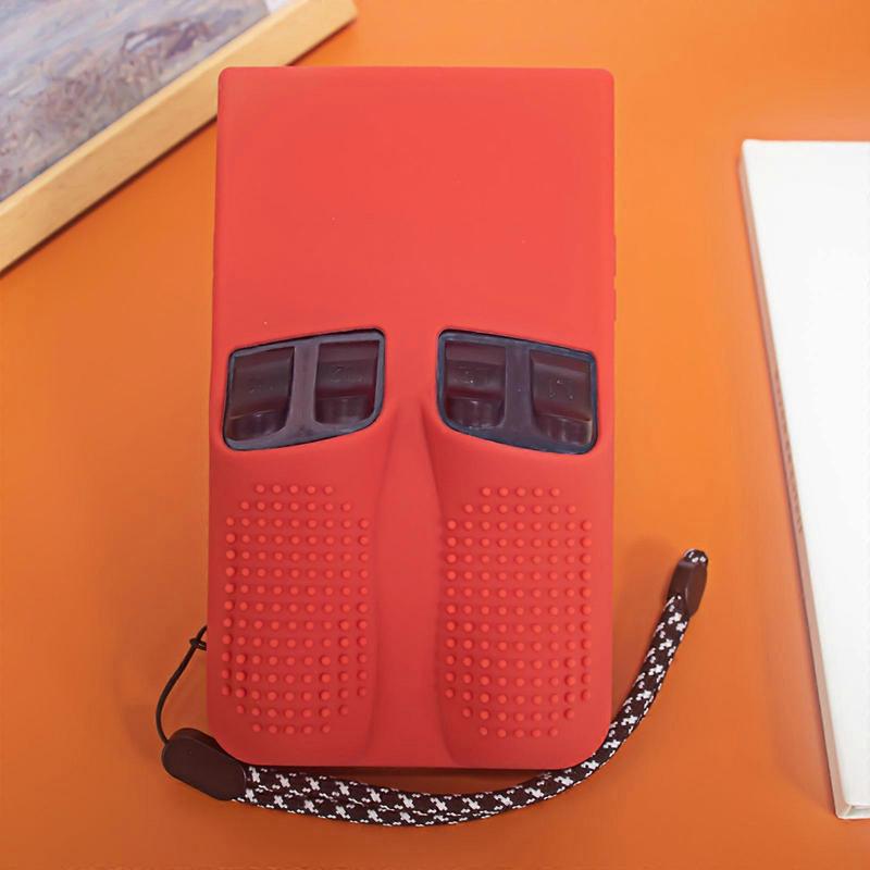 Protector Cover for R36 Protective Case Scratchproof Shell Game Console Silicone Case Gamepad Sleeve with Lanyard  Beige Color