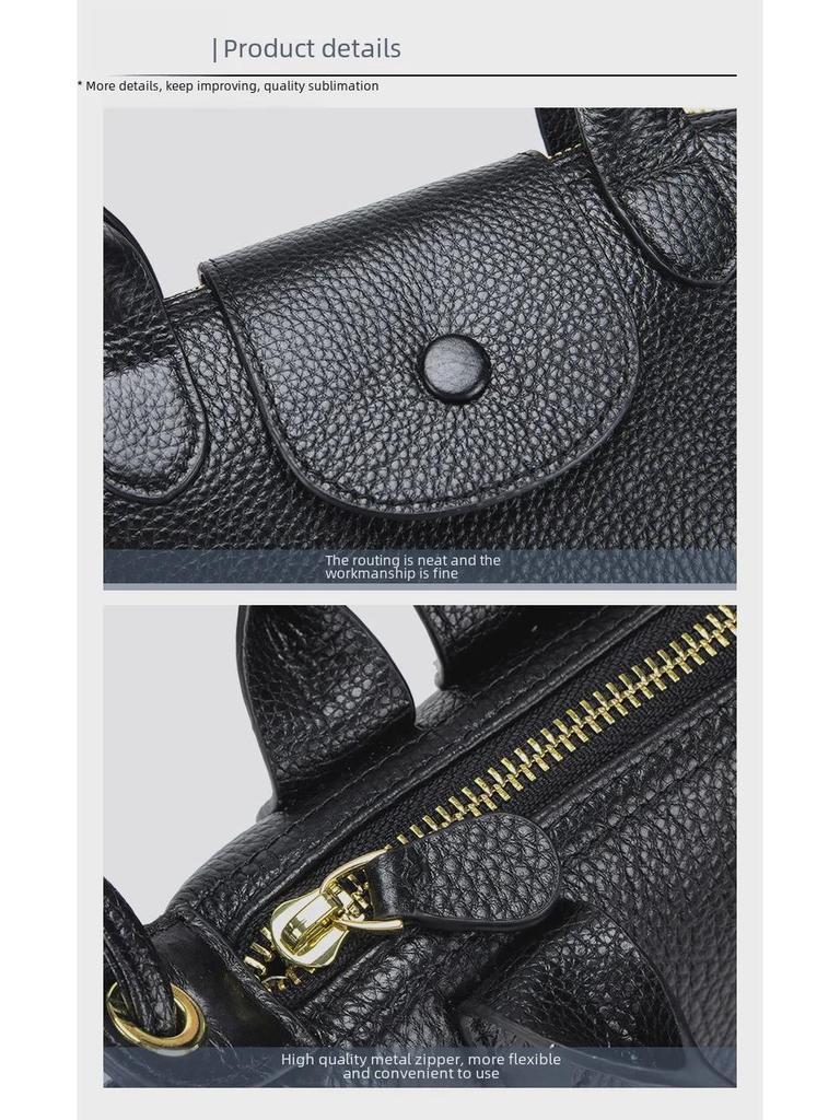 Mini borsa a tracolla in vera pelle – Borsa a tracolla quadrata alla moda da donna