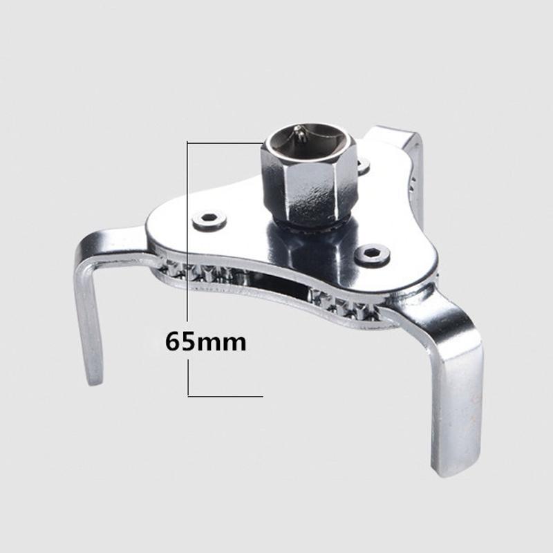3 Jaw Oil Filter Wrench Adjustable Steel Heavy Duty Fuel Housing Removal Tool For Car