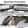 New Style Universal 3pcs Sedan Rear Trunk Tail Rear Spoiler Wing 117-127cm Adjustable DIY Refit Boot Wings Spoiler Car Accessory