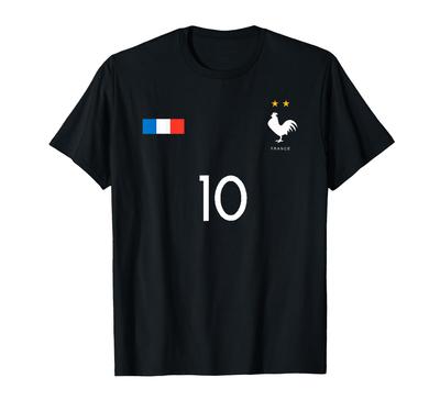 France Soccer Jersey Number 10 T-Shirt