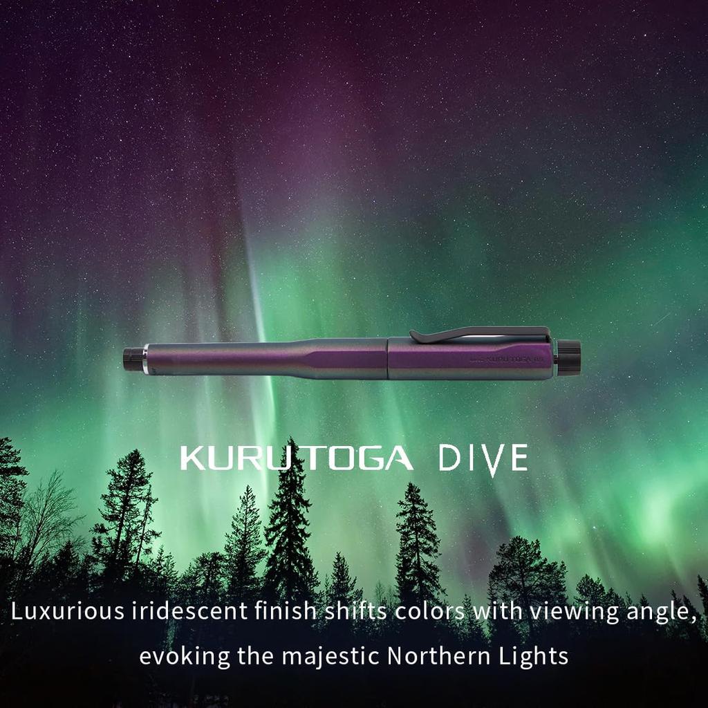 Mitsubishi Pencil Mechanical Pencil Kurtoga Dive Aurora Purple 309534000 0.5mm