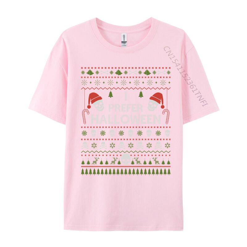 Ich bevorzuge Halloween Weihnachts-Pullover Lustige Hässliche Weihnachts-Feiertags-T-Shirts T-Shirt Hip Hop Modische Oberteile Hemden