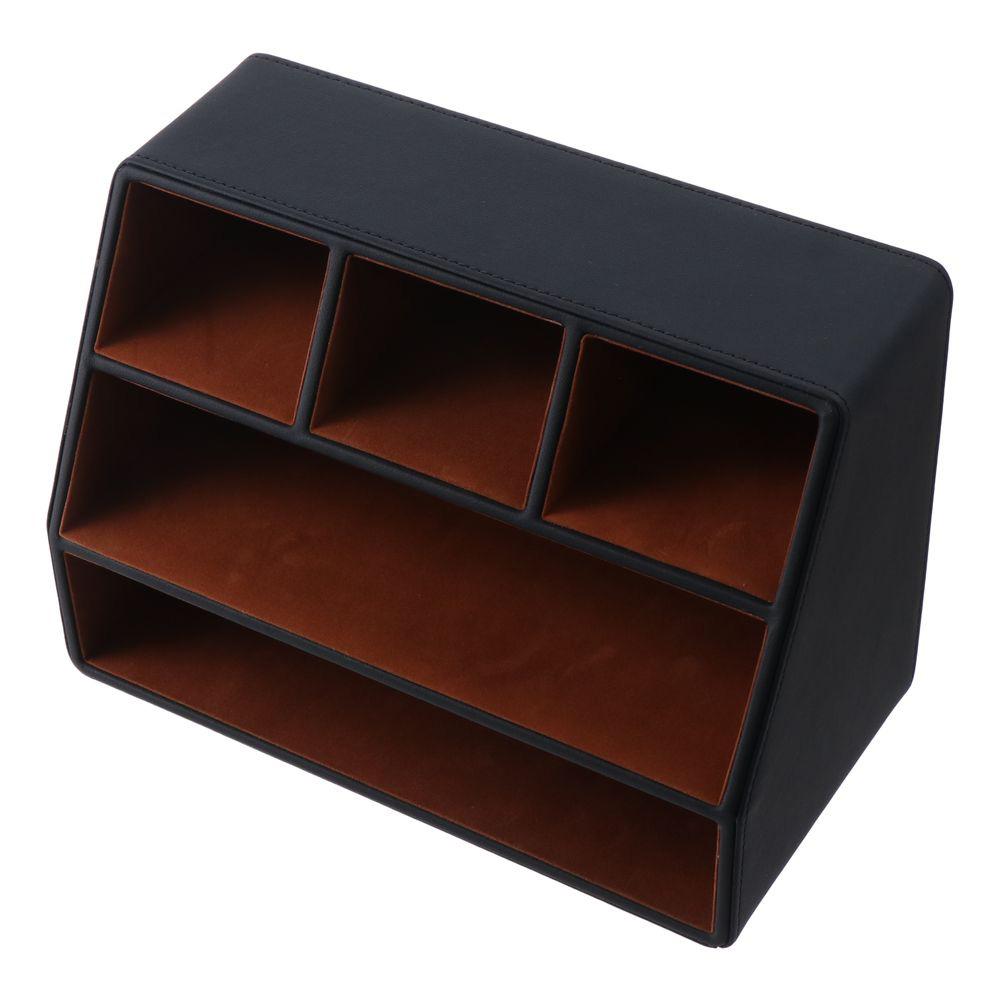 

Черные канцелярские товары для хранения Многофункциональный держатель для журналов Настольный ящик для хранения