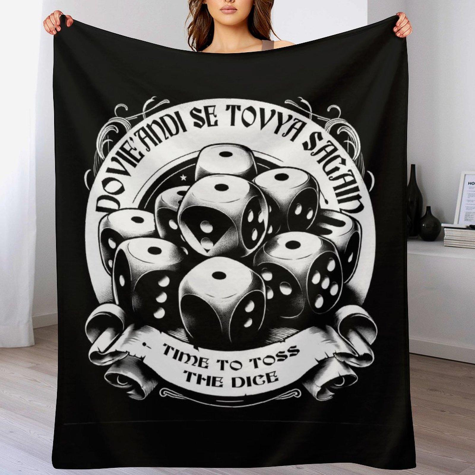 

Time To Toss The Dice Wheel of Time Throw Blanket Warm Throw Blanket Gift for Anniversary 102x76cm(40x30in)