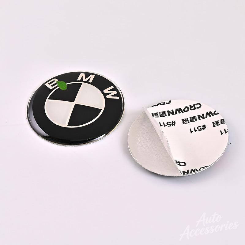 JVVO7 45MM Car Steering Wheel Stickers Styling Decorate Decal For BMW M Power Motorsport Emblem Badge Decals Auto Interior Accessories