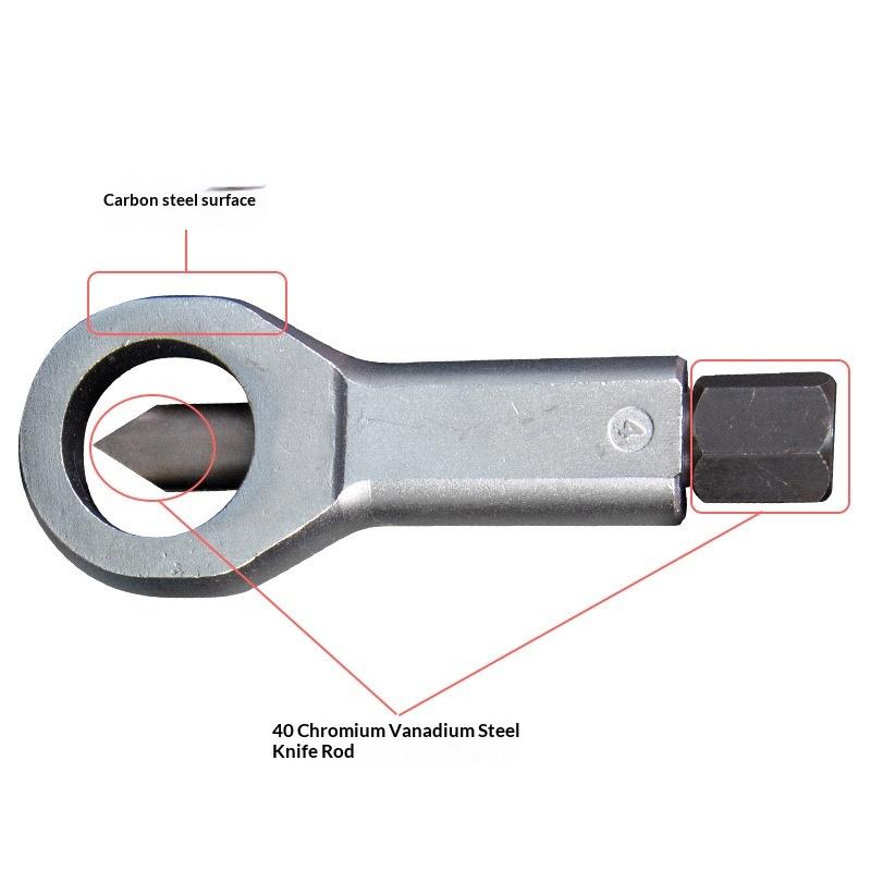 Nut Screw Splitter Cracker Remover Tool Set Manual Heavy Duty Steel Rusted Nut Breaker for Auto Repair Garage