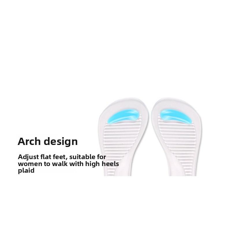 Two-color New Seven-point Pad GEL High Heels Thickened Massage Anti-wear Feet Thickened Arch Transparent Women's Foot Pads