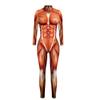 European and American new skeleton 3D digital printing cosplay Halloween jumpsuit women's trendy tights