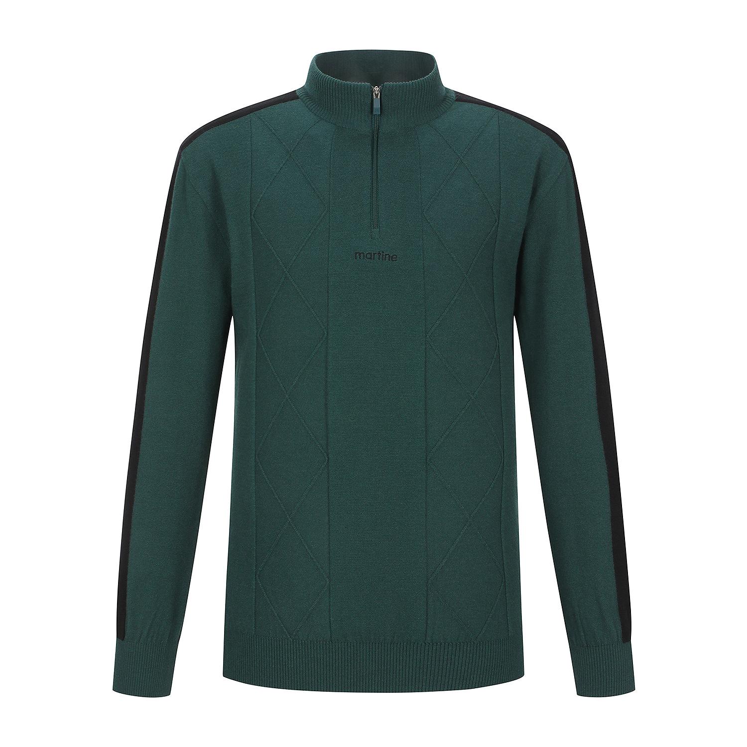 Martin Golf Argyle Half Zip-Up Knit_D/Green (Men) Green/095