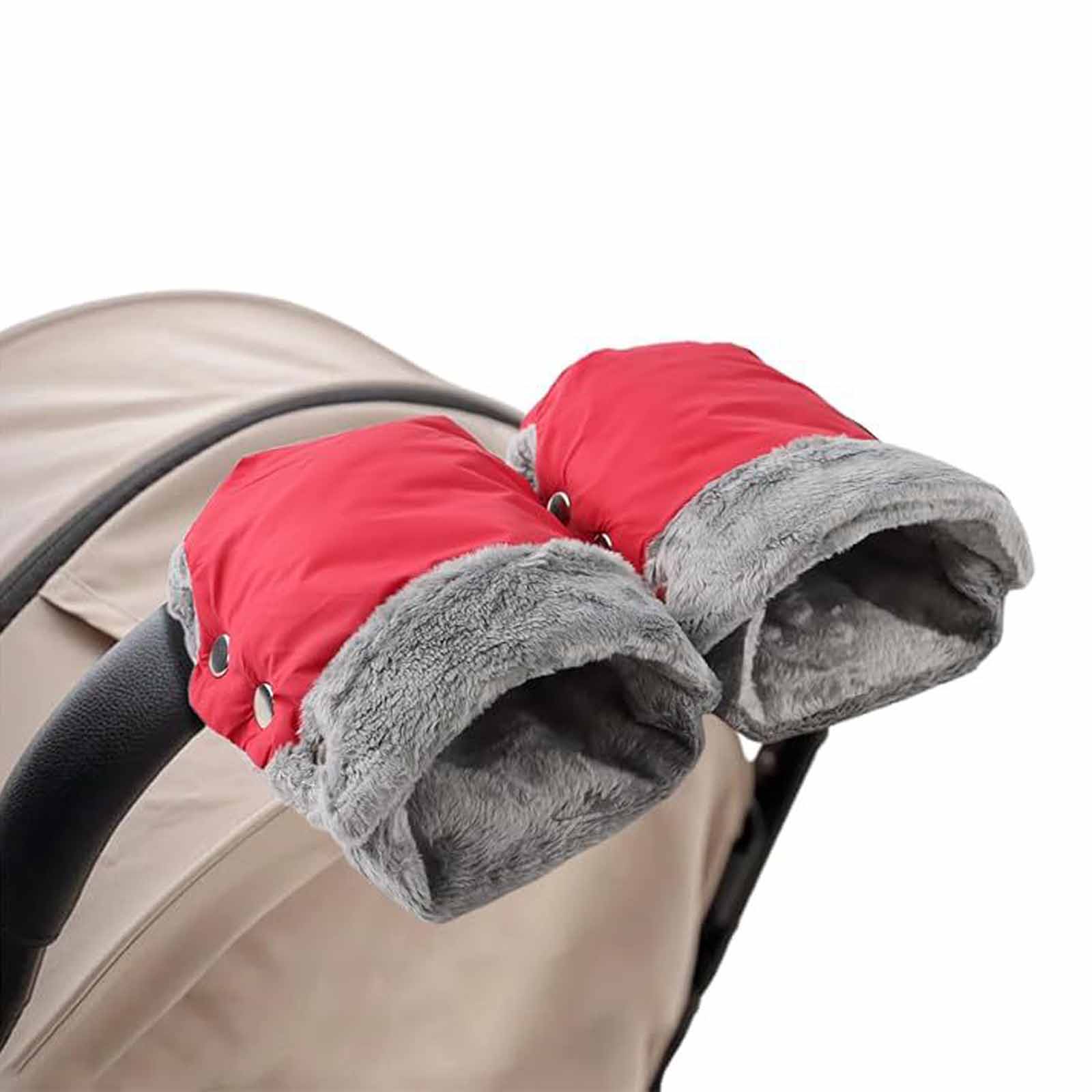 

Children s Stroller Hand Covers, and Windproof Gloves, Frost-Proof Stroller Handrail Protector, Warm Winter Cover for Outdoor Strolling One Size