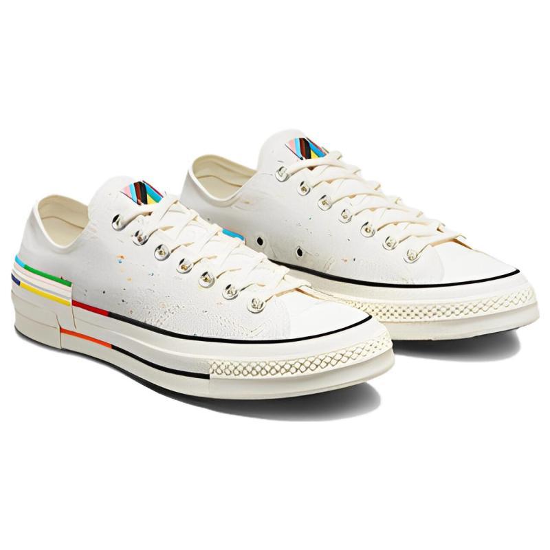 Converse Chuck 70 Pride Versatile Low-Top Canvas Shoes Unisex Off-White