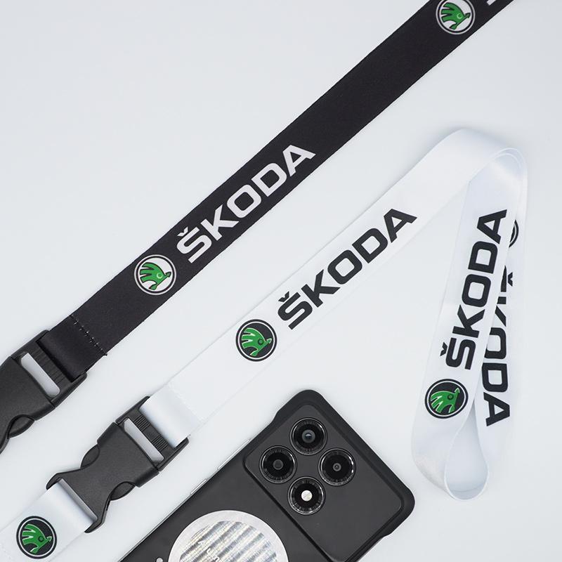 Car Neck Straps Lanyard Key Cell Phone Work ID Card Hanging Rope For Skoda Octavia A5 A7 RS Fabia Superb Rapid Kodiaq Karoq EH4