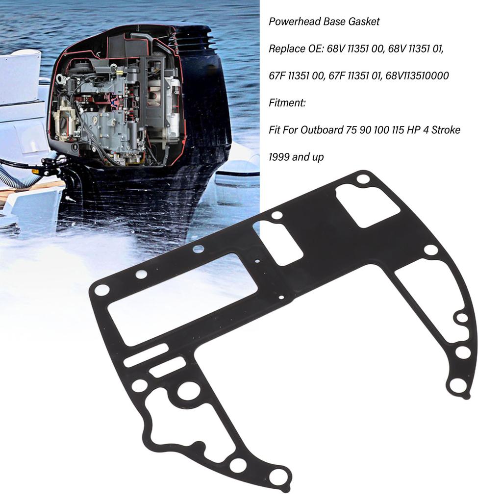 Outboard Powerhead Base Gasket 68V 11351 00 Cylinder Head Gasket for  Outboard 75 90 100 115  4 Stroke