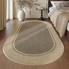Alfombras Estilo Tronco Retro para Sala de Estar Dormitorio Minimalista Alfombra Artística Ovalada Alfombrilla de Noche Lavable para el Hogar Alfombrilla Gruesa para el Suelo