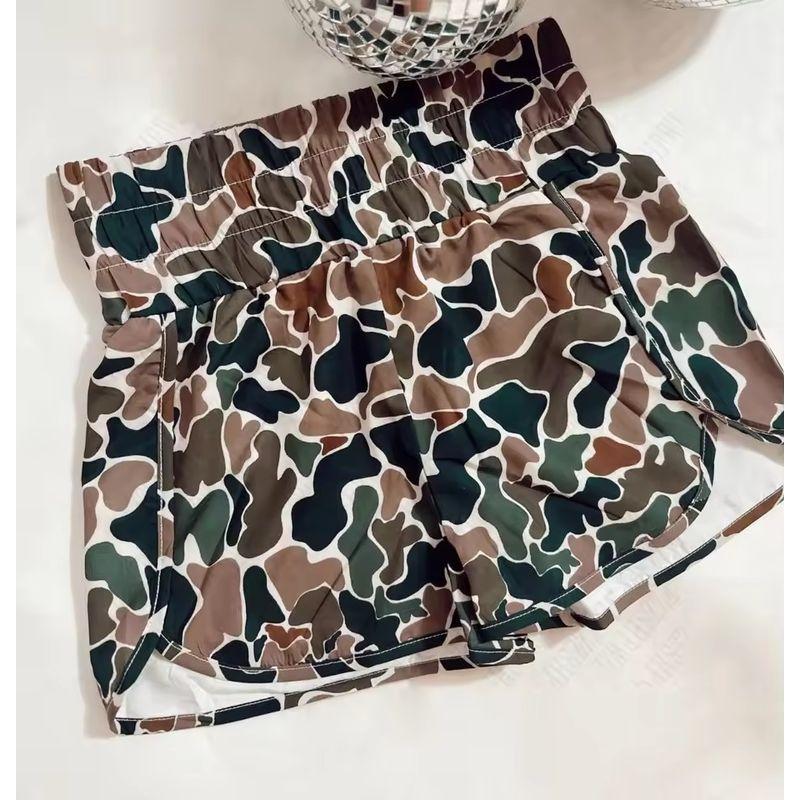 

Casual Shorts Fashion Comfortable and Versatile Pants Girls Casual Sheath Short Lace Shorts Girls Camouflage M