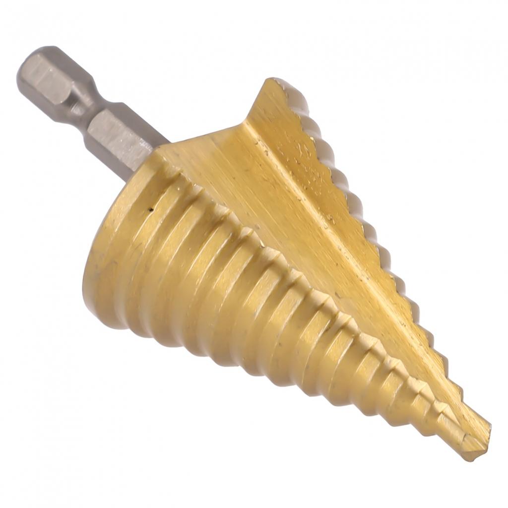 23 x 13 mm Schaft-Stufenbohrer, Gesamtgröße 35 x 72 mm, Sechskantgriff