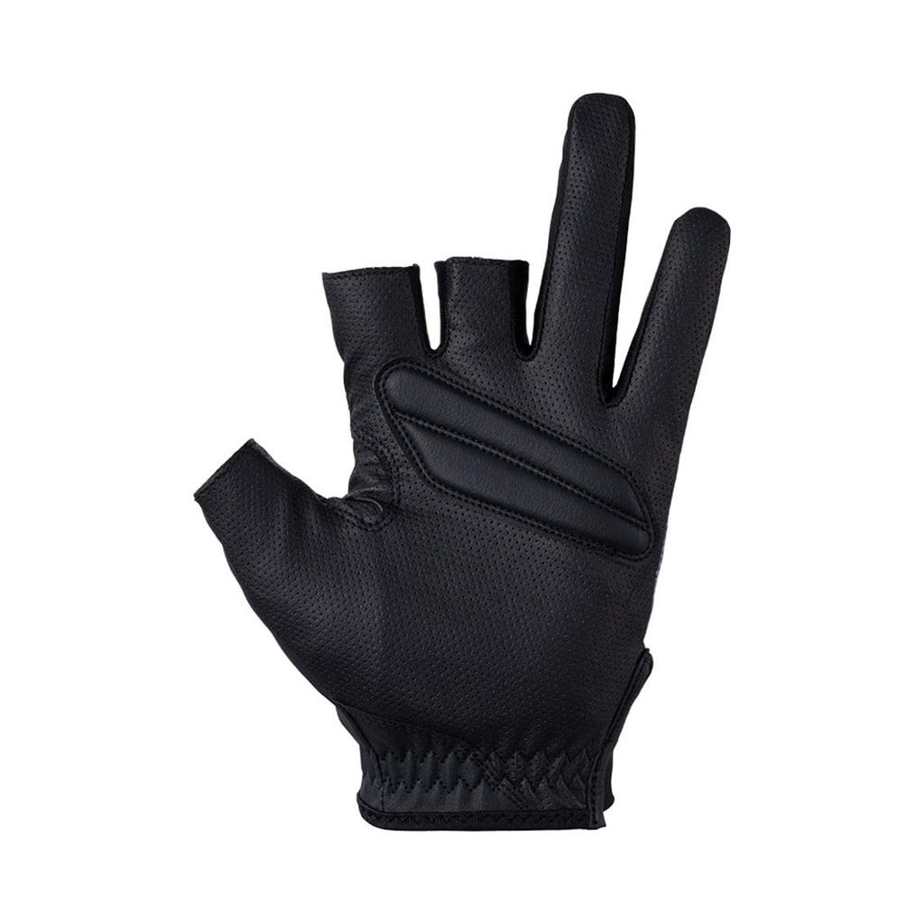 Daiwa Ice Dry R Padded Bottom Size 2XL Gloves, 3-Piece Cut, DG-2023, Black,