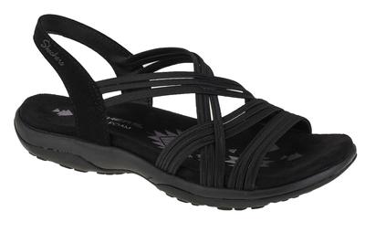 Reggae Slim Simply Stretch Sandals, Womens Black Sandals