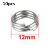 10/50pcs Stainless Steel Fishing Split Rings Flat Fishing Swivel Knot Lure Double Ring Fishing Split Rings Strong Accessories