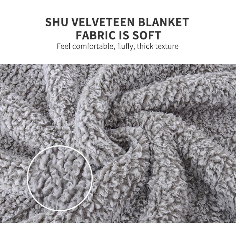 Shaggy Blanket Faux Fur Throw Blanket Bed Sofa Chair Super Soft Blanket Home Decor