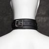 Fetish Erotic Toy Adult Game Sex Toy Sexy Female Erotic Black Leather Collar BDSM Restraint Belt Neck Set Slave