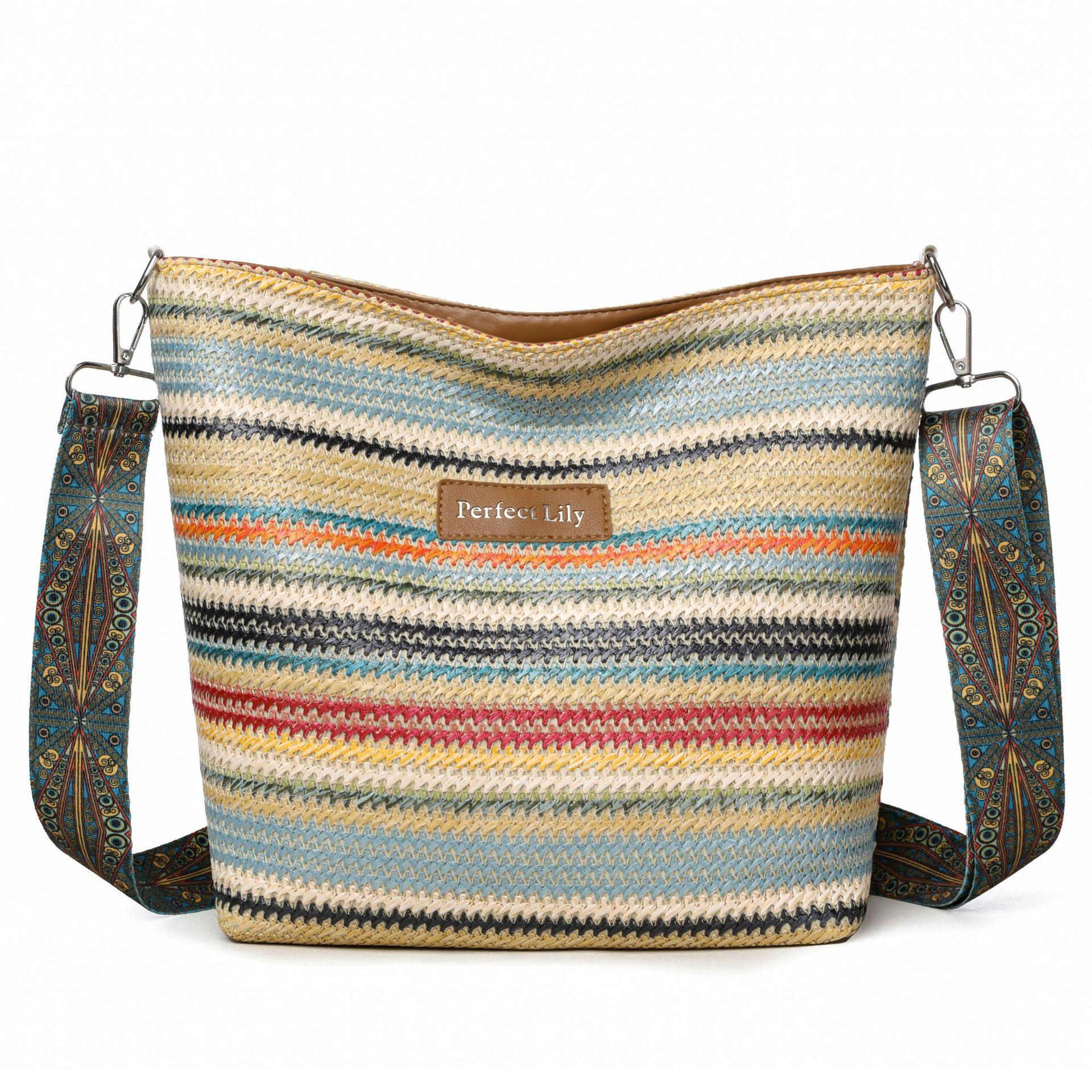 

Повседневная стильная сумка-тоут большой вместимости Уникальная сумка через плечо разноцветный