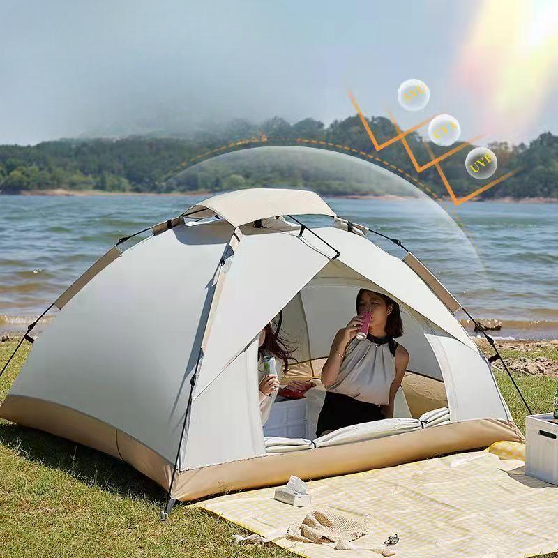 Outdoor Tent Camping Full Set Outdoor Camping Family Picnic Travel Sun Protection Folding Sunshade Portable Automatic