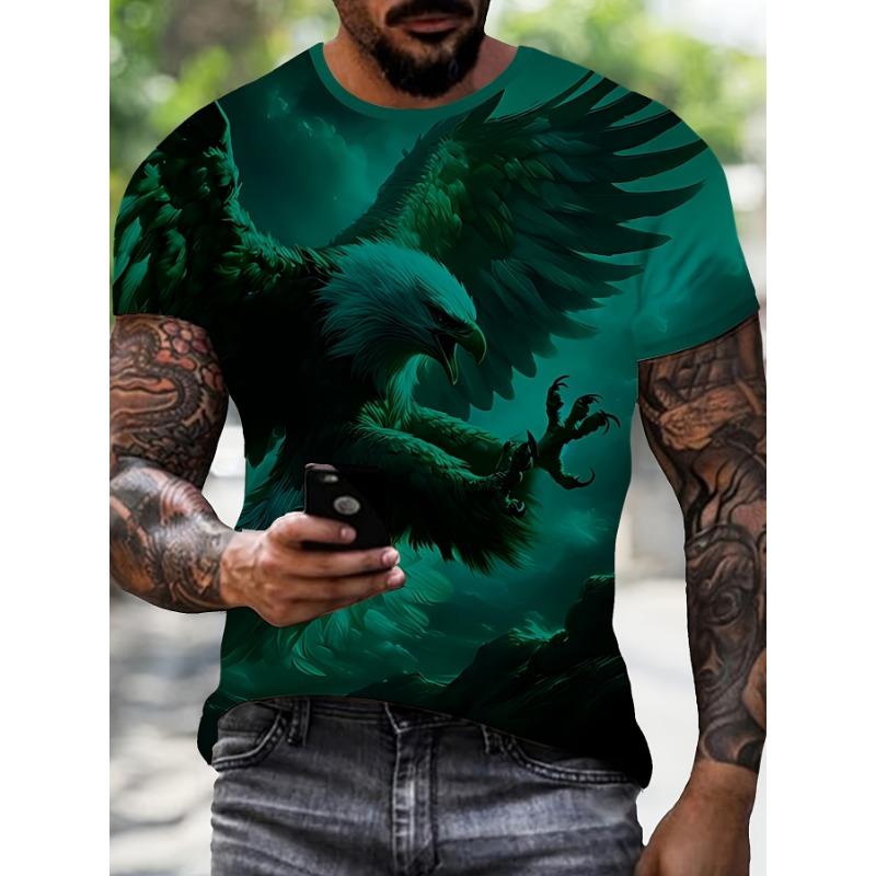 Men'S Summer 3D Digital Print T-Shirt Trendy