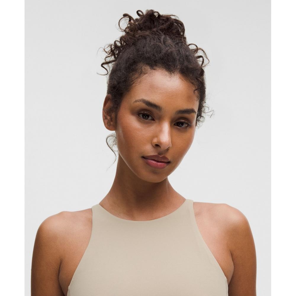 Lululemon Align  Twist BaCk Tank Top  Light Support  C D Sheer Oak