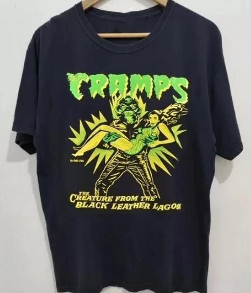 The Cramps Band Retro Black Short Sleeve Cotton T-shirt Unisex S-5XL Unisex T-Shirt S