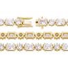 Unisex Hip Hop 6mm Zircon Tennis Bracelet: Round & Square Gradual Zircon Design