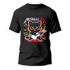 Sommer Mode T-Shirt Katze spielt Gitarre Musikliebhaber Rock Roll T-Shirt Herren Oberteile Lässig Metallische Katze Print Mode Street Wear