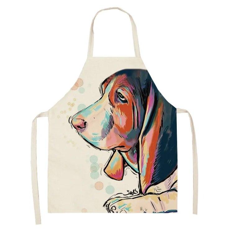 Household Kitchen Apron Nordic Polyester Animal Series Apron Polyester Overalls Adult Apron Polyester Material Apron
