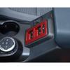 Red Carbon Fiber Window Switch Trim Cover Accessories For Ford Bronco + ABS